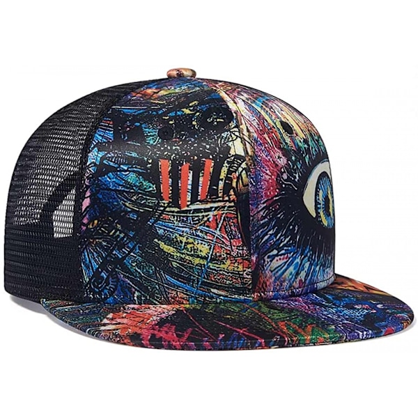 AVEKI Mesh Trucker Hats, Outdoor Snapback Dad Hat, Hip Hop Män Kvinnor Justerbara Basebollkepsar
