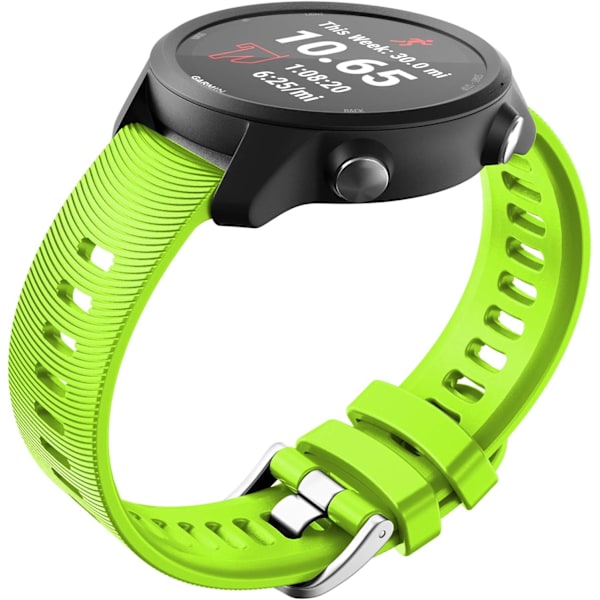 För Garmin Forerunner 645 rem/245 rem, 20 mm ersättningsrem mjuk silikon för Vivoactive 3 Music Vívomove HR Forerunner 645/245 Music