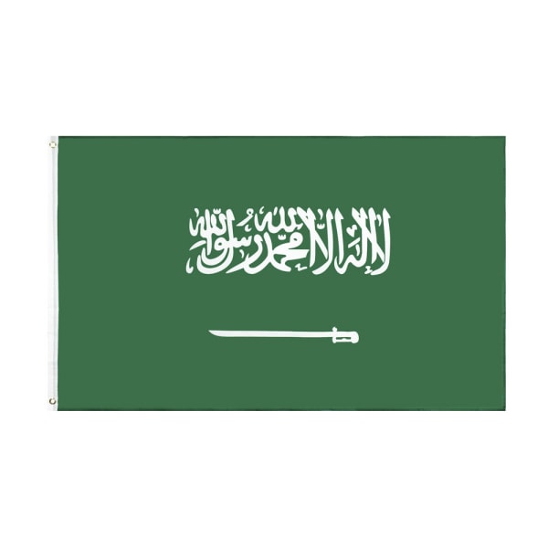 Saudiarabien Saudiarabiens flagga | 3x5 fot | Landsflagga, inomhus/utomhus, livfulla färger,