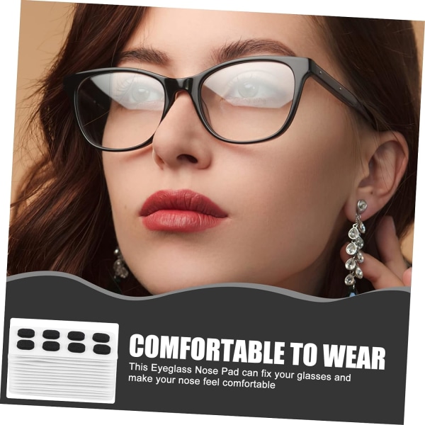 WJ 180 par svarta halkfria glasögonhandtag självhäftande skumkuddar Anti-halkskydd Praktiska glasögon Halkskyddade glasögonbågar Blackx3pcs 0.9x0.6x0.1cmx3pcs
