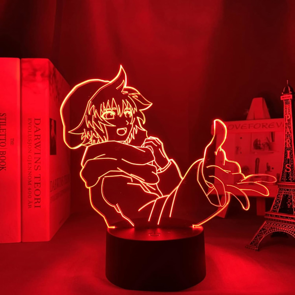 Anime LED-lampa Din Tur Att Dö Shin Tsukimi Nattlampa för Sovrumsinredning Manga Födelsedagspresent Rum LED Nattlampa 3D Pojkar Barn