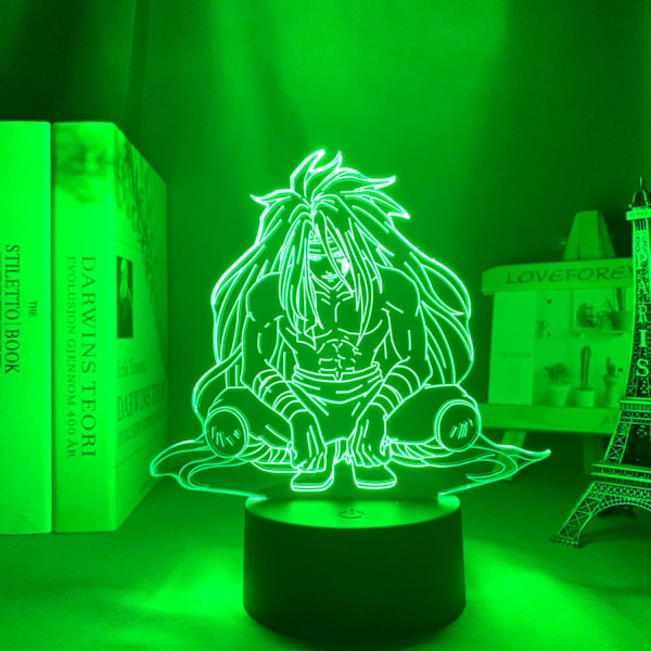3D LED Lys Anime Yuyu Hakusho Raizen til Soveværelses Dekoration Natlys Børnefødselsdagsgave Manga Værelse Skrivebord 3D Lampe Yu Yu Hakusho