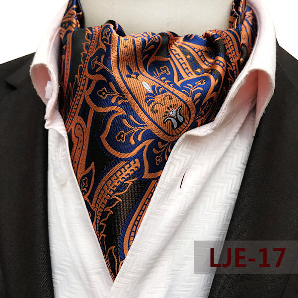 Herreskjerf Ny kasjmirblomster jacquard polyester britisk dresskjorte Halsbånd Business skjerf