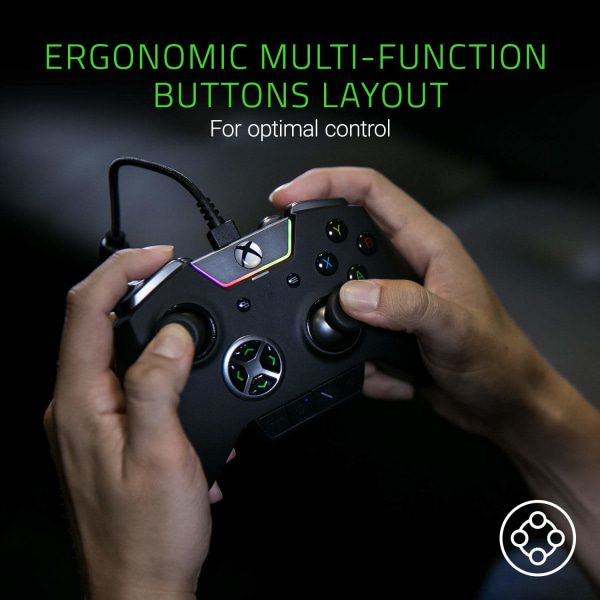 Tournament Edition Officiellt licensierad Xbox One Controller: 4 återupptagbara multifunktionsknappar - Hair Trigger Mode - Svart