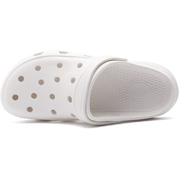 Unisex Have Clogs Sko Tøfler Sandaler til Mænd og Kvinder White 9inch 9 Women/8 Men