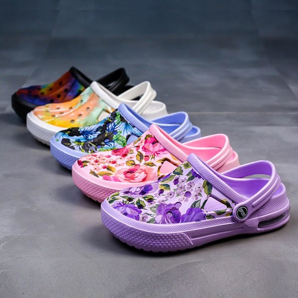 Kvinders Have Clogs Sko Casual Slippers Strand Sandaler Anti-Slip Pool Vandsko Hjemmesko Sommer Fodtøj colour Black 11inch 8.5 Women/7 Men