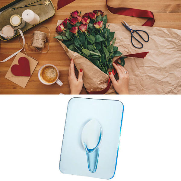 Konstfoto Ram Vas i Harts Multifunktionell Hydroponisk Blomvas för Kontor Hem Transparent Blue