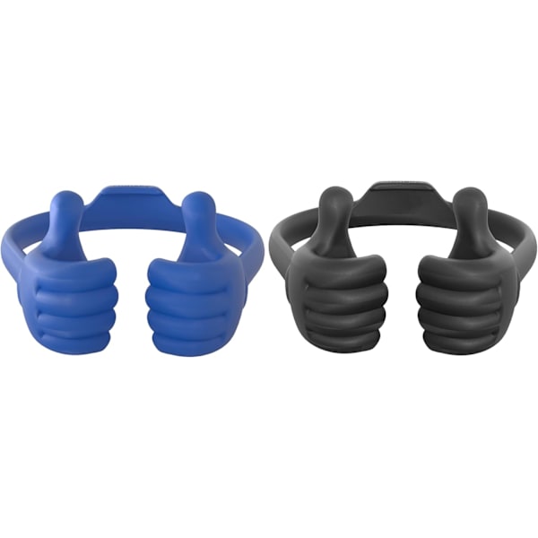 Thumbs Up 2-pakning nettbrettstativ, nettbrettstativholder for skrivebord, nettbrettstativ kompatibel med iPad-serien, Samsung Galaxy-faner Blue/Black Plus