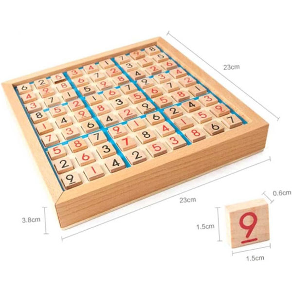 Træbræt Puslespil Bog Tal Ternet Zone Sudoku Bræt Skrivebord Blok Puslespil Tal Placering Træ Puslespil Børn Træ Puslespil Spillebræt Spil