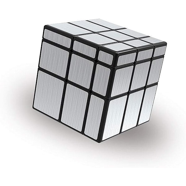 Leksaksspegelkub 3x3 Hastighetskub 3x3x3 Spegelblock Formadt Pussel Silverversion