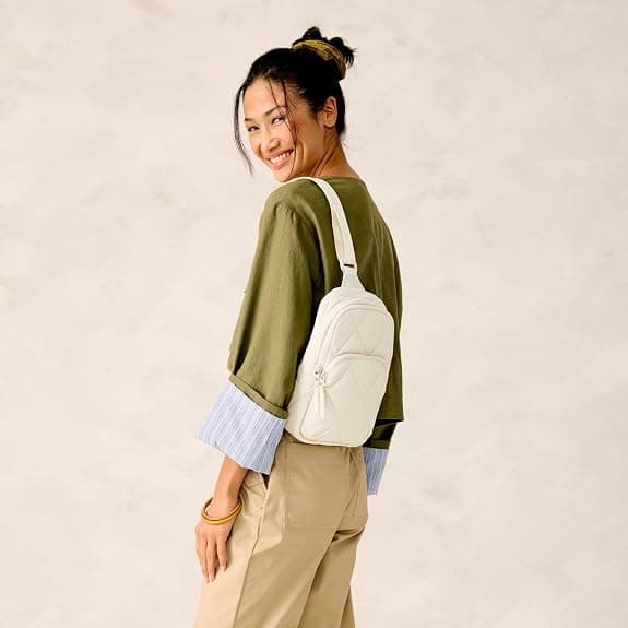 Nylon Lorman Sling Rygsæk Off white