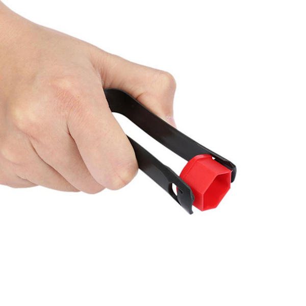 17mm röd 20 st + svart klämma Universal bil däck skruvlock Hjul trim plast skal Mutter skyddskåpa