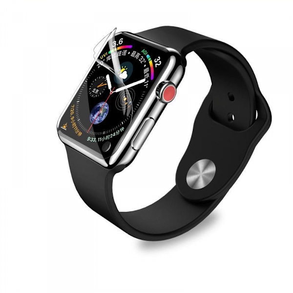 Skjermbeskytter Kompatibel med Apple Watch 40mm SE Serie 6 /5 /4 Oppgradert Fleksibel Film Myk HD Klar Anti-ripe Film Tilbehør