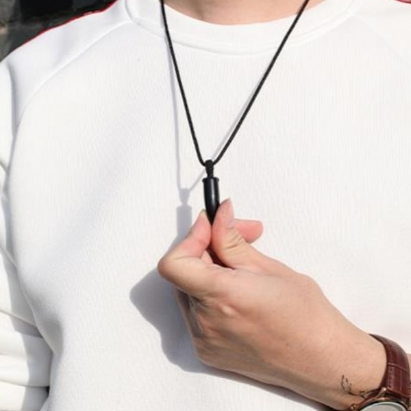 Hänge i ädelsten, spetsig reiki-chakra pärlhalsband kedja (svart obsidian)