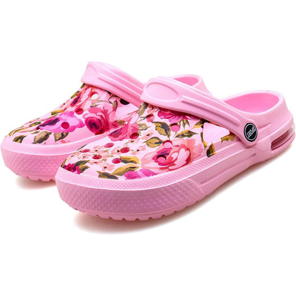 Kvinders Have Clogs Sko Casual Slippers Strand Sandaler Anti-Slip Pool Vandsko Hjemmesko Sommer Fodtøj Pink 11inch 6.5 Women/5 Men