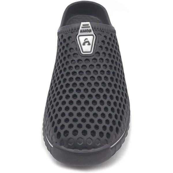 Unisex trädgårdsträskor skor tofflor sandaler AM1702 Grey 9.75inch 8 Women/7 Men