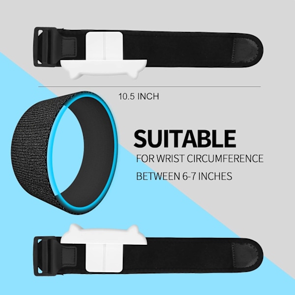 Dansband för Nintendo Switch handledsbandsskydd för Joycon Armband spel armband elastiskt band dansband (vit)