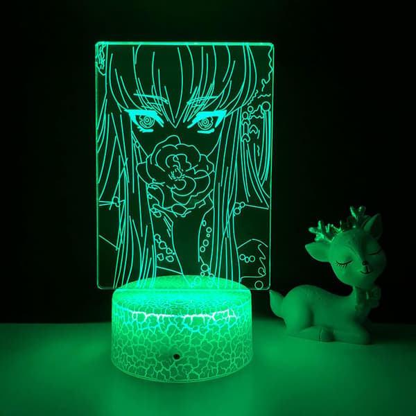 Anime 3D Lampe Code Geass til Soveværelses Dekoration Natlys Fødselsdagsgave Manga Code Geass Led Natlys Sengelampe