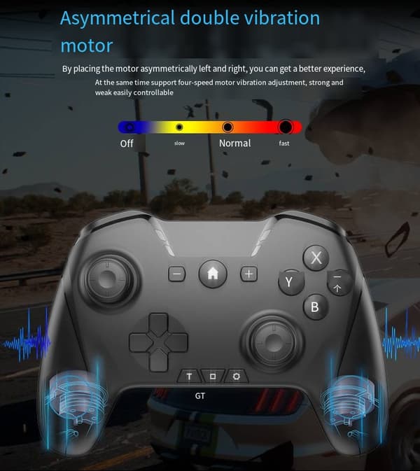 Til Nintendo Ns Switch Pro Håndtag Apple Computer Trådløs Bluetooth Mobiltelefon 2.4G Spilhåndtag Red