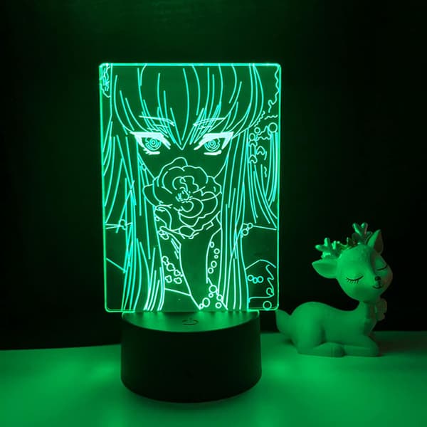 Anime 3D Lampe Code Geass for Soveromsdekor Nattelys Bursdagsgave Manga Code Geass Led Nattelys Sengelampe