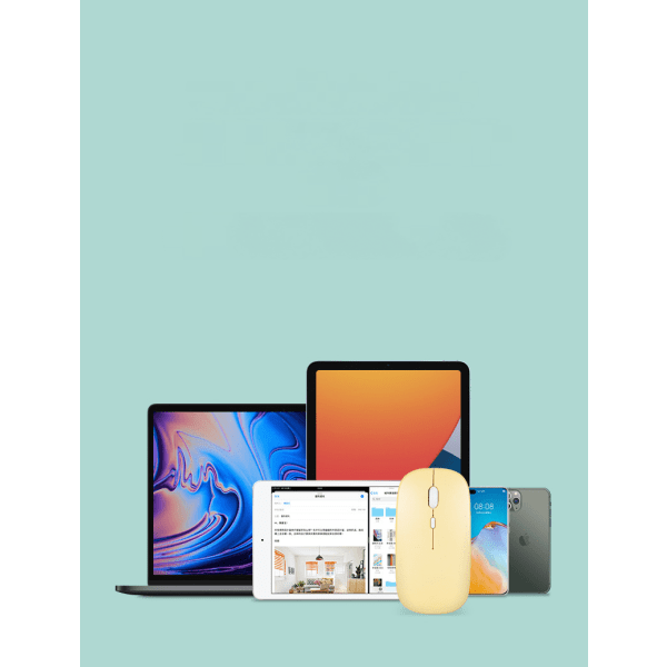 Bluetooth-hiiri, ladattava langaton hiiri Macbook Prolle, Bluetooth-langaton hiiri kannettavalle tietokoneelle (musta)