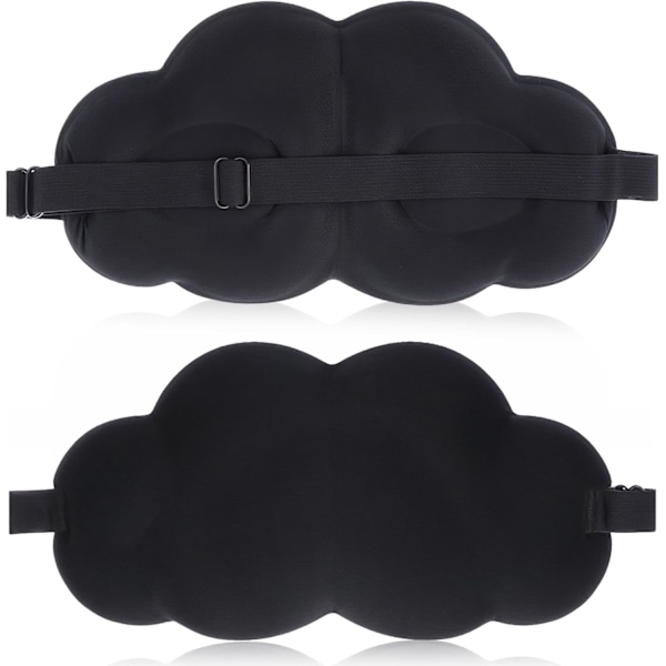 Sovmask, Cloud Sovmask för Sidosovare, Ljusblockerande 3D Ögonskugga, Sovmasker för Kvinnor Män, Mjuk Konturerad Svamp B