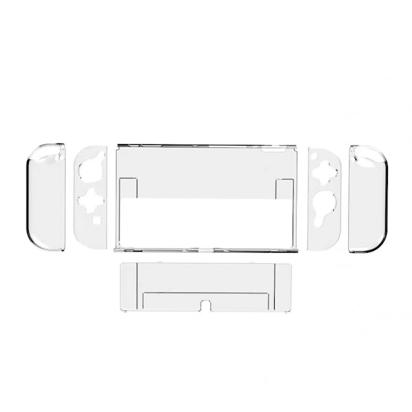 Nytt Switch Oled-skyddsfodral, delat PC-kristallfodral, Ns nytt maskinskyddsfodral, trådlöst handkontrollskyddsfodral med hållare för Ns