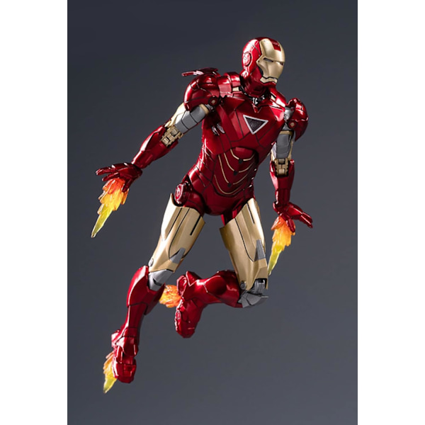 7 Tums Ironman MK6 Actionfigur, Utsökt Målad Samlarfigur med Många Tillbehör (1/10 Skala)