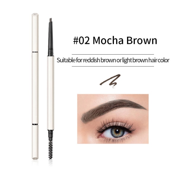 Makeup Brow Stylist Definer Waterproof Eyebrow Pencil, Ultra-Fine Mechanical Pencil, Draws Tiny Brow Hairs and Fills in Sparse