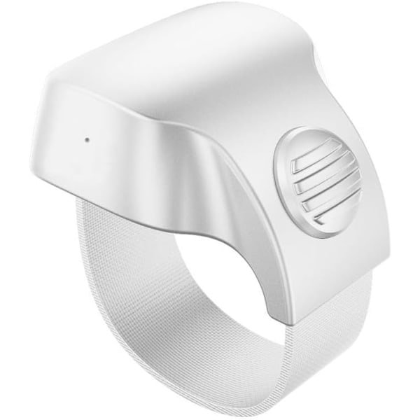 Laddningsbar Bluetooth 5.1 Smart Ring Selfie Fjärrkontroll för iPhone & Android Trådlös Fjärrkontroll Selfie Slutarsläpp White