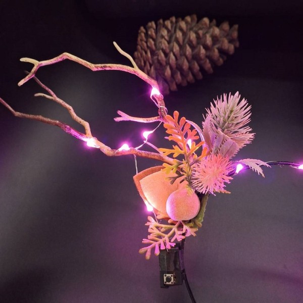 Juhla joulusarvet pääpanta kukkakruunu poron LED-valot tytöille lapsille kukkaiset hiusrenkaat päähine sarvet