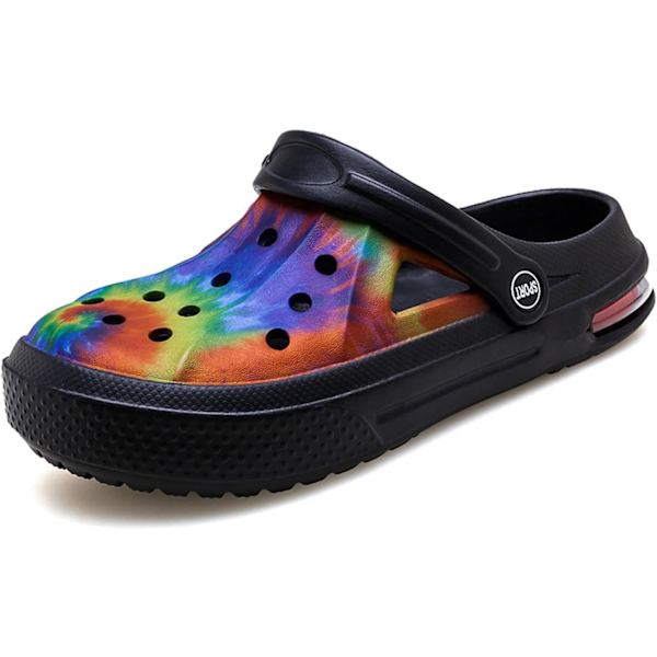 Kvinders Have Clogs Sko Casual Slippers Strand Sandaler Anti-Slip Pool Vandsko Hjemmesko Sommer Fodtøj colour Black 11inch 8.5 Women/7 Men