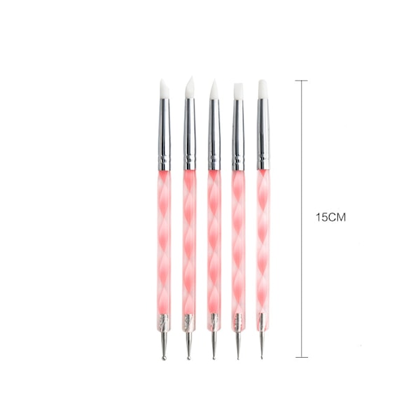 15PCS Dotting Painting Tools Med Mandala Set Pen Dotting Med Kit Ball Stylus Clay Sculpting Carving Tools För Lera Keramik Hantverk, Målning Stenar