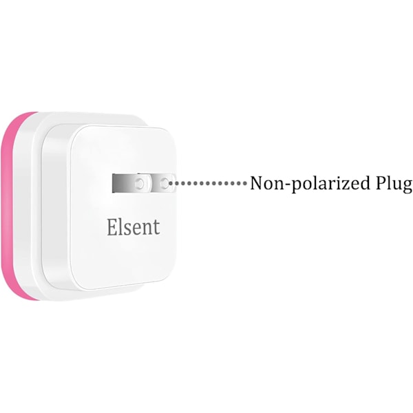[ Pakke med 4 ] Rød nattlys, Plug in LED vegglampe med skumring til daggry sensor, Auto PÅ/AV - Perfekt for soverom, barn og barnerom