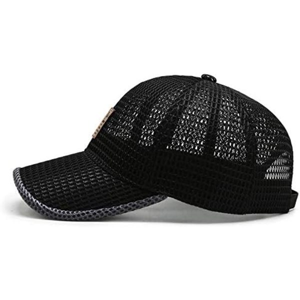 Sommer Mesh Baseball Cap til Mænd Kvinder Trucker Mesh Hat Baseball Caps Udendørs Sports Løb hat 2-gray