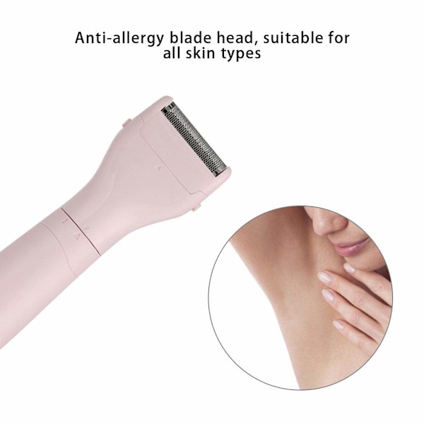 Elektrisk epilator, 4 i 1 USB-oppladbar epilator for kvinner, hårfjerner for kvinner, våt og tørr hårfjerner for armhuler og ben