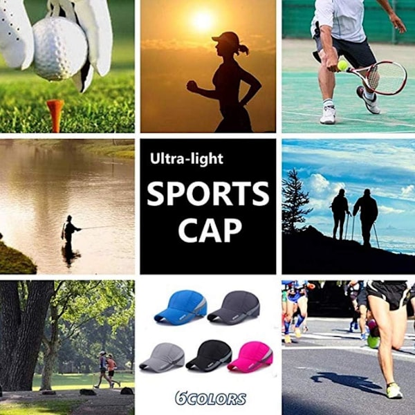 Wekity Ulkoilun Auringon Lippa Hatut Kevyt Vedenpitävä Hengittävä Urheilu Hattu UPF50+ Ultra Ohut Jäähdytys Baseball Hatut