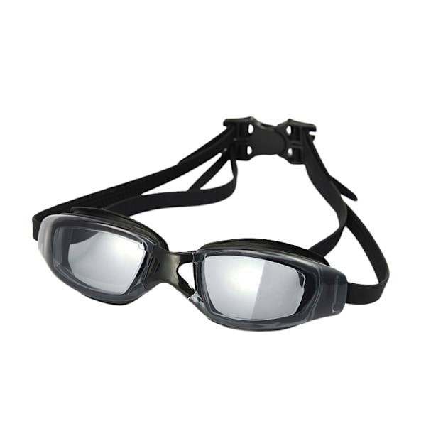 Simglasögon Män Och Kvinnor Stor Ram Elektropläterad Myopi Simglasögon Platt Simglasögon Vattentät Anti-dimma HD Transparent flat black