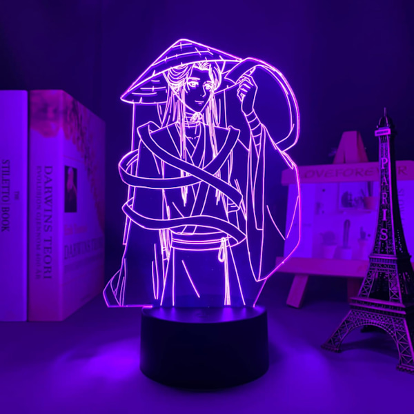 Anime LED-lampa Tian Guan Ci Fu Xie Lian för barns sovrumsdekoration födelsedagspresent skrivbordslampa Manga Heaven Official's Blessing