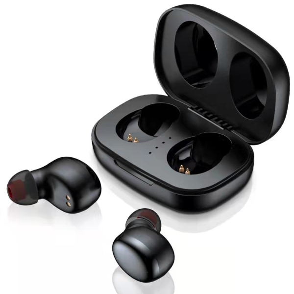 Trådlösa hörlurar Bluetooth -hörlurar Sporthörlurar Display Over-Ear Buds  med öronkrokar Inbyggt mikrofonheadset för träning （S8031 black touch） f8f8  | Fyndiq