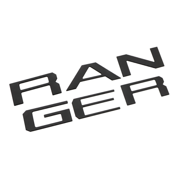 Lämplig för Ford RANGER bil logotyp Ford pickup lastbils baklucka märkning ABS 3D stereo bil logotyp-Svart