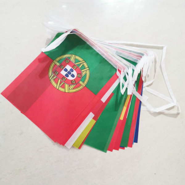 2022 fotbolls-VM Flaggor Banner, Landsflagga Internationell nationella flagga Banner, Festdekorationer Tillbehör för parader