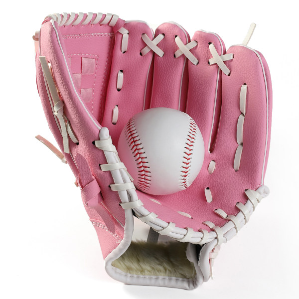 (oikea käsi) vaaleanpunainen Koko: 13,7 tuuman Softball Gloves Paksutettu infield kannu baseball hansikas softball hansikas
