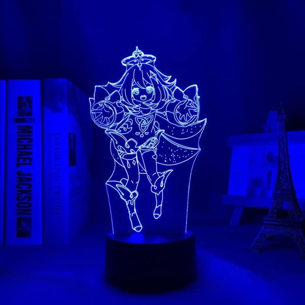 Led Natlampe Genshin Impact Paimon NPC 3D Lampe Spil