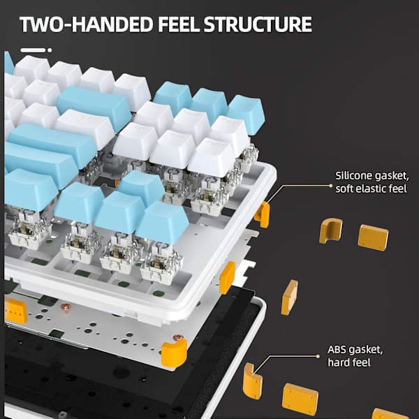 NA87 Rapid Trigger Magnetiskt Switch RGB Mekaniskt Tangentbord TKL 80% Hot Swapped HiFi Ljud Programmerbart Trådbundet Speltangentbord