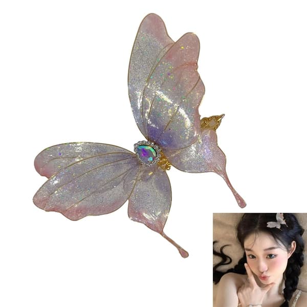 Mode Butterfly Designs Hårtilbehør Letvægts Og Behagelig At Bære Pink
