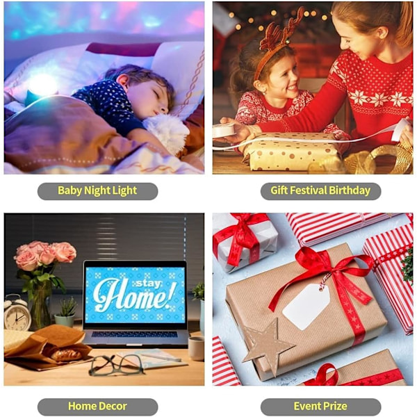Uruzuo God Jul Juletre Nissemann 3D Illusions Nattlys Leke Snømann Lampe, Skrivebord Julelys Bursdagsdekorasjoner Gaver Fest Romdekor