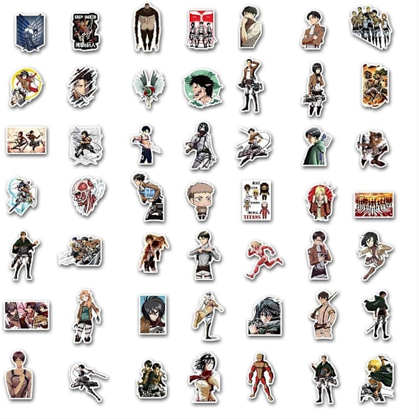 Anime Light 3D Levi Ackerman Nattlampa, 7 Färger Anime Figur LED Illusion Lampa & 100st Anime Dekaler för Födelsedag Julgåva och Heminredning