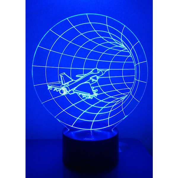 3D Yövalo LED Illuusiolamppu Sängynpäätyyn, Työpöydälle, ATTOE 7 Väriä Vaihtavat Valot Akryylilevyllä & ABS-Jalustalla & USB-Lataus Koti Sisustukseen