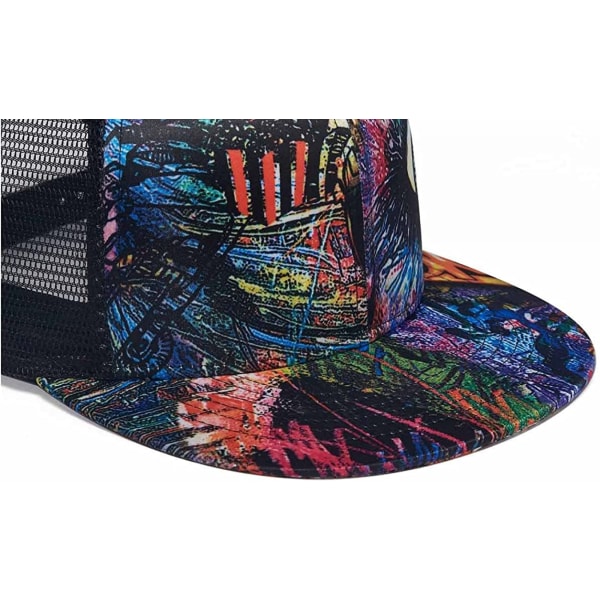 AVEKI Mesh Trucker -hatut, ulkona käytettävä Snapback isähattu, hip hop miesten naisten säädettävät baseball-lippikset
